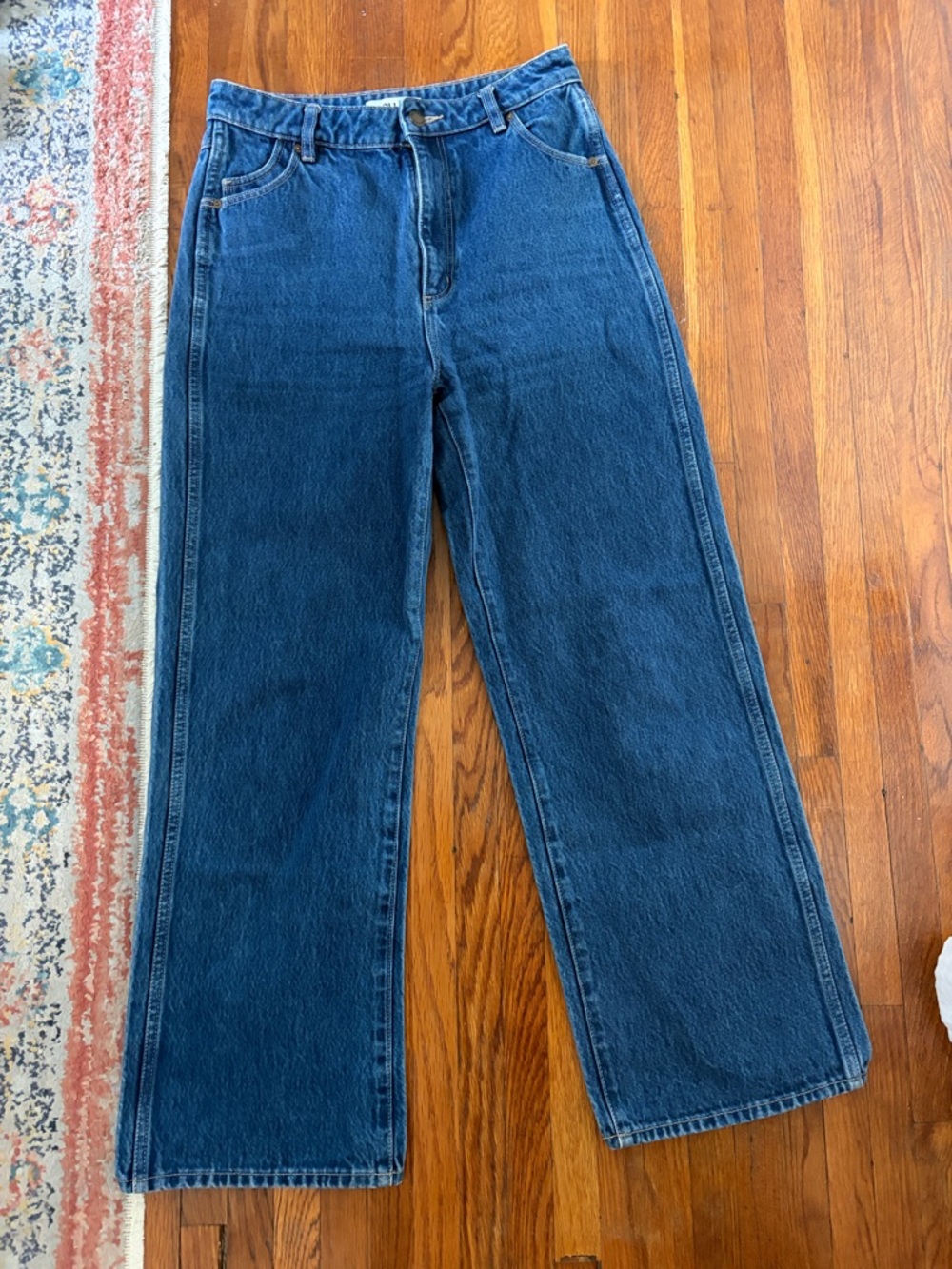 ROLLA'S Dark Blue Wide Leg Jeans